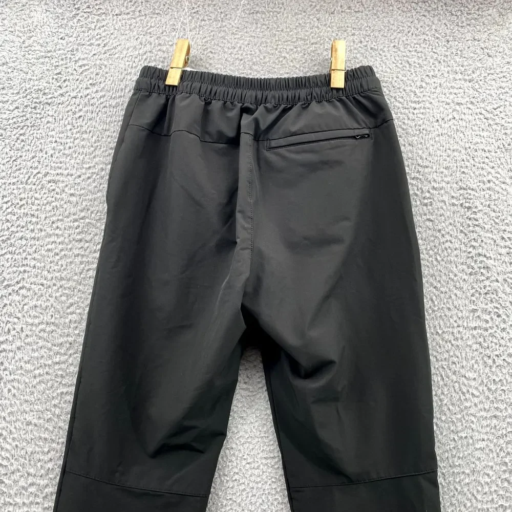Banana Republic Jogger Pants Mens 30X32 Black Slim Tapered Chino Academia Preppy